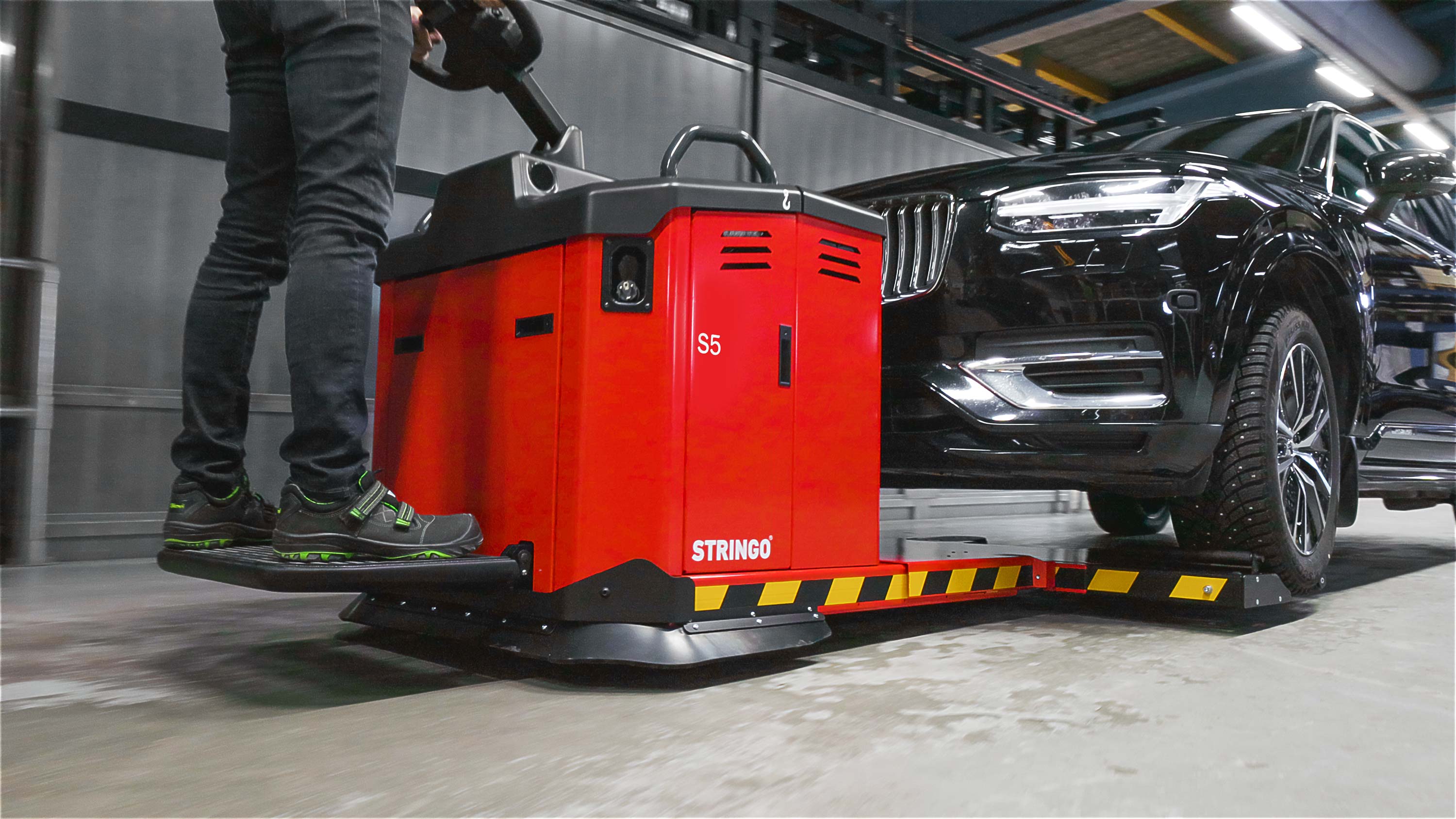 How customised Stringo vehicle movers improve automotive testing efficiency 